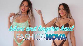 SUMMER READY with FASHION NOVA bikini + lingerie try on haul  Kendra Rowe