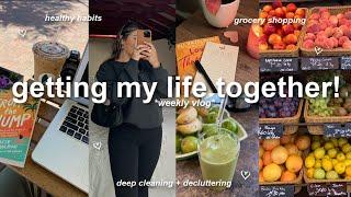 GETTING MY LIFE TOGETHER busy days fall reset deep cleaning healthy habits & reading