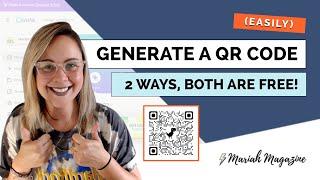 2 Ways to Make a QR Code for Free  Quick & Simple QR Code Generator Tutorial