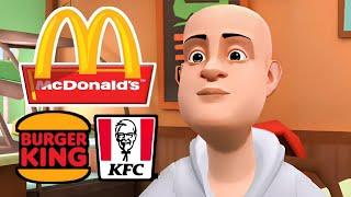 classic caillou misbehaves at Fast Food Restaurants groundedCompilation