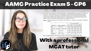 MCAT Chemistry & Physics Walkthrough w Professional Tutor  AAMC Practice Exam FLE 5 CP 6