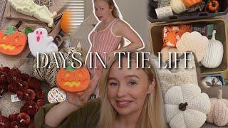 COSY DAYS IN THE LIFE  Decorating for Halloween TK Maxx & Lush Haul Bae the Label Try on & More