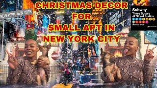 VLOGMAS #9- CHRISTMAS DECOR FOR NEW YORK CITY APARTMENT ‼️