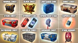 Evolution of All Loot Containers & Chests in Fortnite Chapter 1 Season 1 - Chapter 5 Season 4