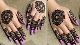 Eid SpecialGol Tikki Mehndi design Gorgeous Back hands henna designs