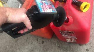 how to FILL UP “gas cans” at the pump