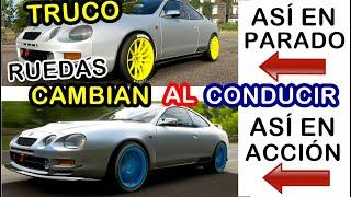 Trucos Forza Horizon 4 Ruedas cambiantes #2 Cambian de color al conducir al manejar D Tip FH4