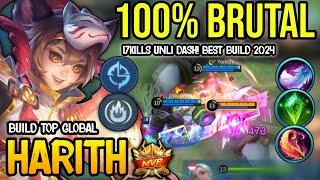 HARITH BEST BUILD 2024  BUILD TOP GLOBAL HARITH GAMEPLAY  MOBILE LEGENDS