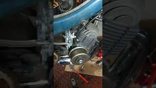 New Mobylette engine testing with electronic ignition