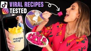 Testing VIRAL RECIPES that INSTAGRAM & TIKTOK made me try