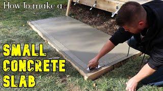 Concrete pad for beginners    DIY