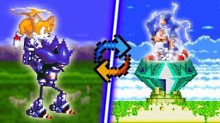 Mecha Sonic And Sonic Switch Places