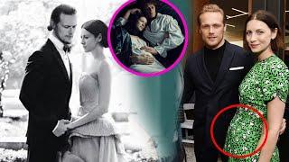 Sam Heughan struggle to get together with Caitriona Balfe as he celebrates the news of her pregnancy