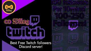 Free Best Twitch Bot Followers 2023 Discord server