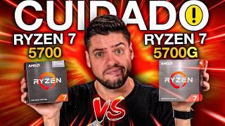 Ryzen 7 5700 ou Ryzen 7 5700G CUIDADO ao ESCOLHER esses PROCESSADORES QUAL VALE a PENA?