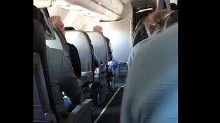 Passenger captures the moment flight was told to brace for impact