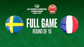 Sweden v France  Full Basketball Game  FIBA U20 Womens European Championship 2022