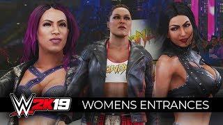 WWE 2K19 - ALL WOMENS ENTRANCES