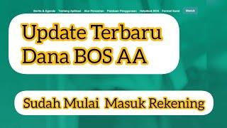 Dana Bos AA Bisa dicairkan. Informasi Mengenai Dana Bos Madrasah yang terkena AA sudah Mulai masuk