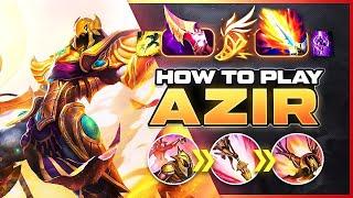 HOW TO PLAY AZIR SEASON 14  BEST Build & Runes  Season 14 Azir Guide  League of Legends