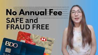 NO ANNUAL FEE SAFE AND FREE FROM FRAUD  @CriselleMorales #creditcardreview #bdo