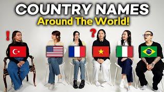 Country Names Differences in 6 Languages Brazil USA France Italy VietnamTürkiye