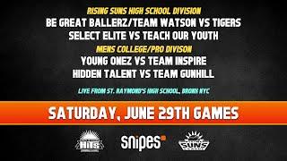 2024 High School & Mens College Pro Division Games  Saturday June 29th