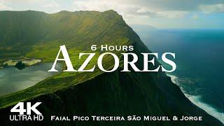 4K AZORES  Açores Drone  6 Hour Aerial Film PORTUGAL Terceira Faial Pico São Miguel São Jorge