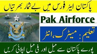 Pakistan Airforce Jobs 2024  Apply Now for PAF New Jobs  Latest Govt Jobs in Pakistan Today