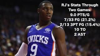 Is RJ BARRETT a BUST??  2019 NBA Summer League