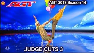 Edson & Leon 54 and 84 yo balancing duo UNBELIEVABLE  Americas Got Talent 2019 Judge Cuts