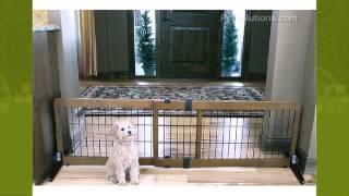 PetSolutions Design Studio Freestanding & Pressure Mount Extra Wide Dog Gate