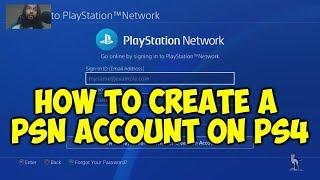 How To Create A PSN Account On PS4 Beginner Tutorial