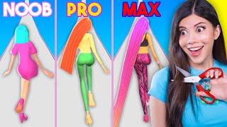 Noob vs MAX LEVEL in Hair Challenge