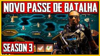 OFICIAL NOVO PASSE DE BATALHA SEASON 3 E BLACKCELL WARZONE 3 NOVAS ARMAS E OPERADORES WARZONE 3