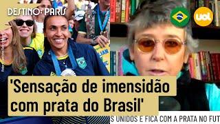 OLIMPÍADAS POLÍCIA PRENDIA MULHER QUE JOGAVA FUTEBOL. TUDO ISSO ESTÁ NESSA PRATA DIZ MILLY LACOMBE