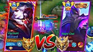 GLOBAL ALUCARD VS TOP 1 GLOBAL GUSION  Glory vs Immortal  MLBB