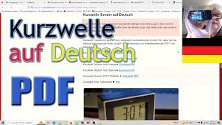 Kurzwelle Sender Frequenzen Deutsch ► Notfall Stromausfall ► kein Internet ► PDF zum ausdrucken