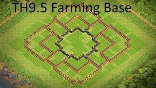 Clash of Clans TH9.5 BEST Farming Base