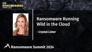 Ransomware Running Wild in the Cloud