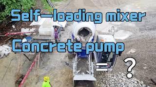 Self-loading mixer trucks and concrete pumps#machine #construction #machine