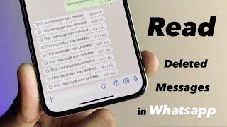 How to read deleted WhatsApp messages in iPhone  This message was deleted - Fixed 