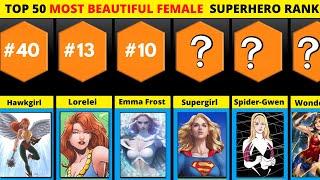 TOP  50 Most Beautiful Female superhero or villain Ranking  MCU & DC