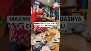 MAKAN SUSHI SEPUASNYA CUMA 65 RIBU #medankali #shorts #ngeshortsbareng #kulinermedan