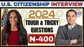 NEW US Citizenship Interview 2024 Actual Case Questions & Answers Practice  N-400 Naturalization