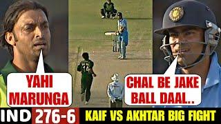 India Vs Pakistan 2004  When Shoaib Akhtar Messed with Mohammed Kaif then Kaif gave epic Reply 