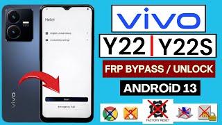 ViVO Y22  Y22s Frp Bypass Android 13  ViVO V2206 Google Account Bypass 2024  Without PC