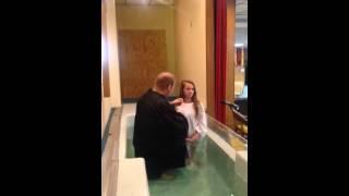 Jamie gets baptized