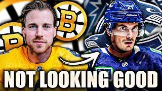 ITS NOT LOOKING GOOD FOR ELIAS LINDHOLM… Vancouver Canucks Boston Bruins News