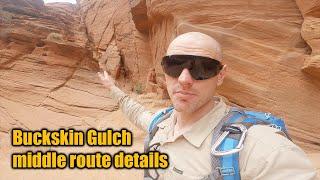 Buckskin Gulch middle route exitentrance details